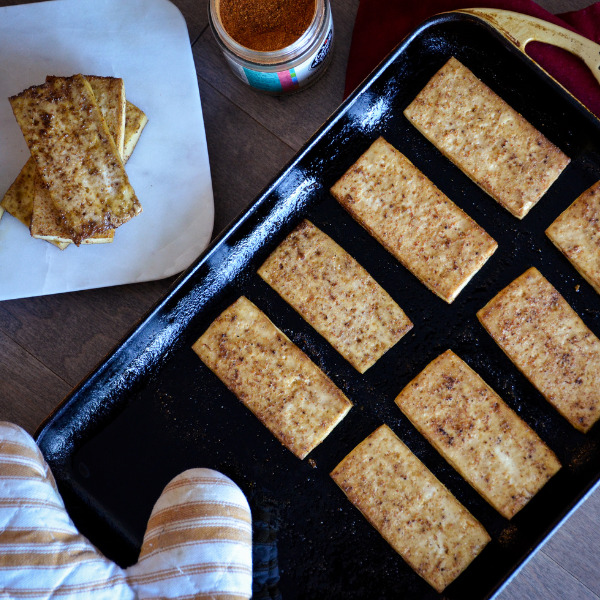 Oven: Baked Tofu Indian As Apple Pie