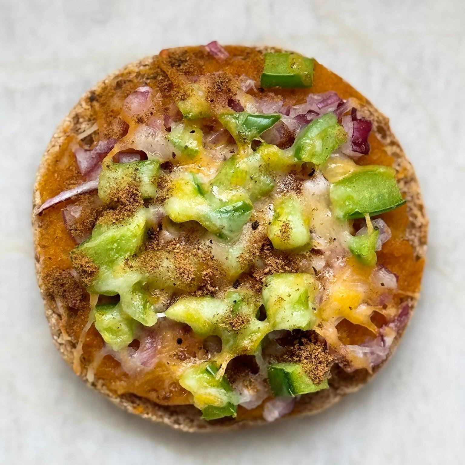 Oven: Indian English Muffin Masala Pizza
