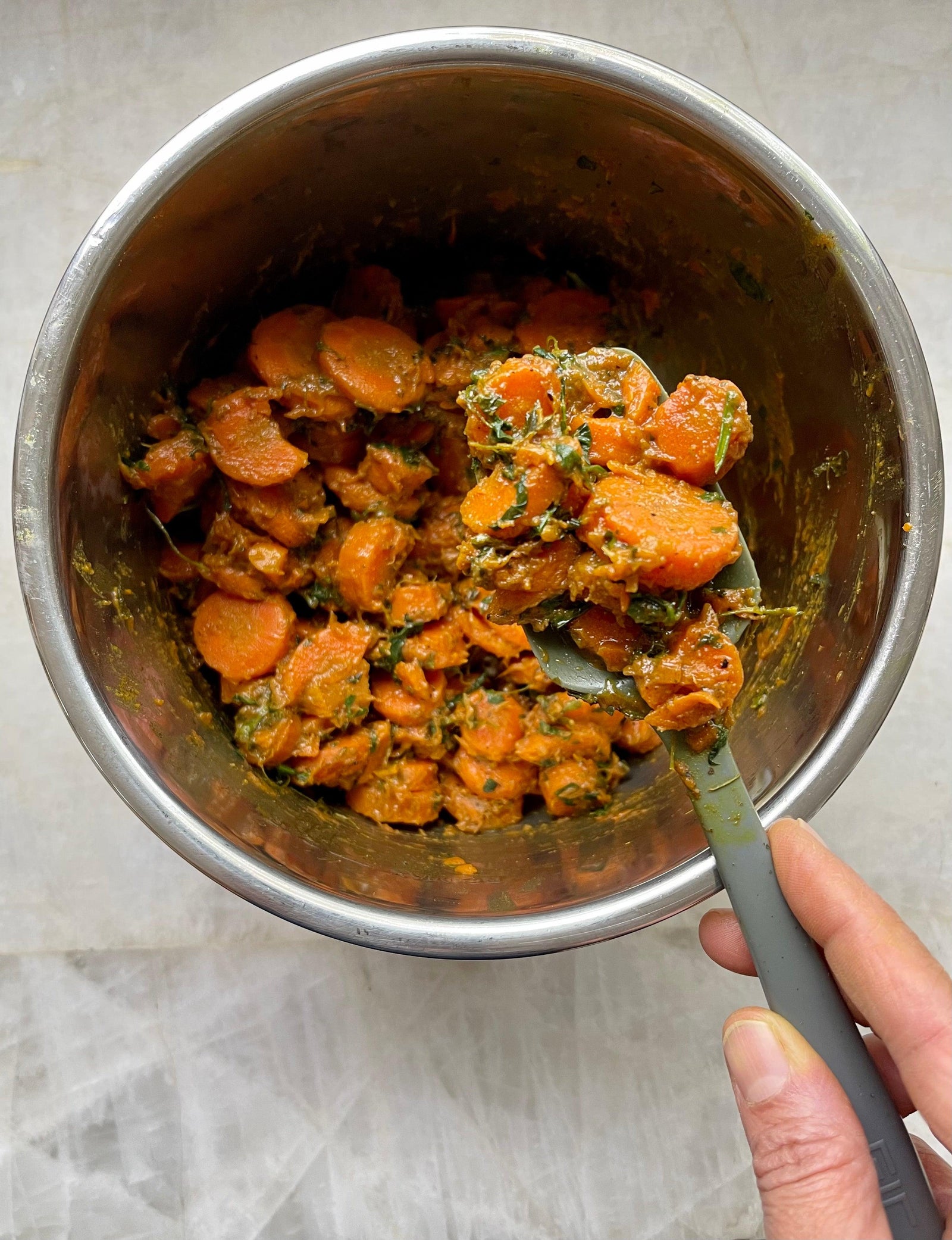 Instant Pot: Methi Gajar, Fenugreek-Laced Carrots