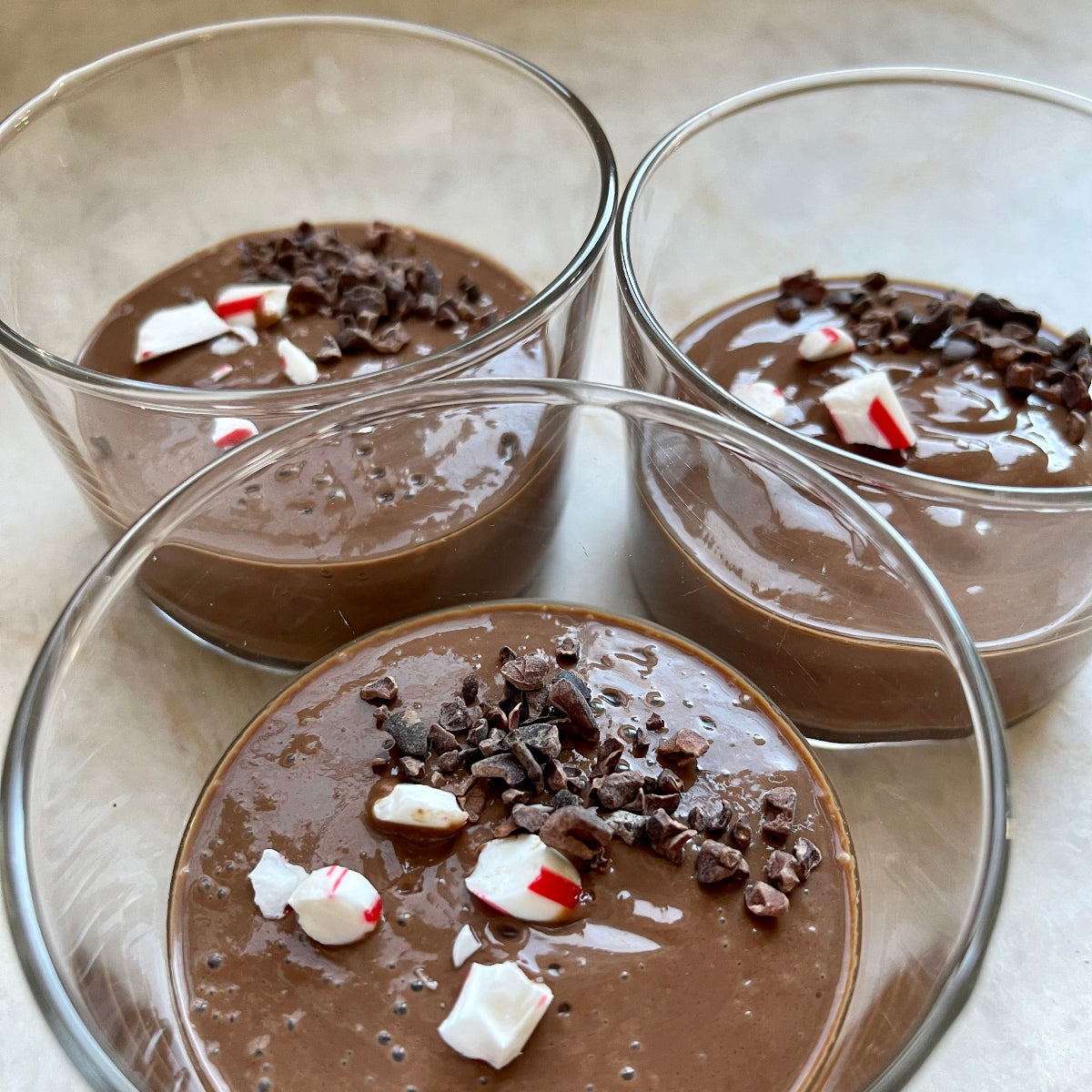 Dessert: Silken Tofu, Chocolate, Peanut Butter and Chia Pudding