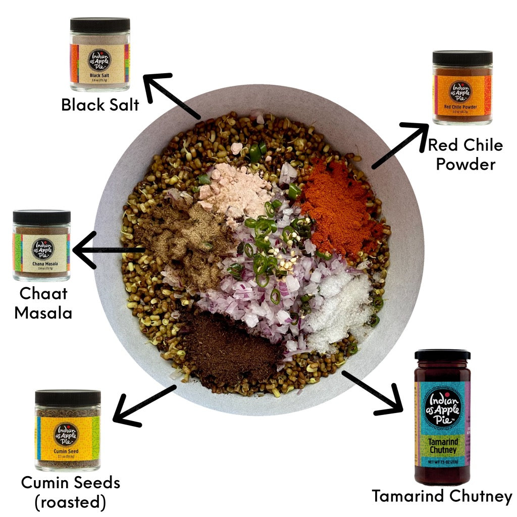 Snack, Salad: Sprouted Chaat with Tamarind Chutney