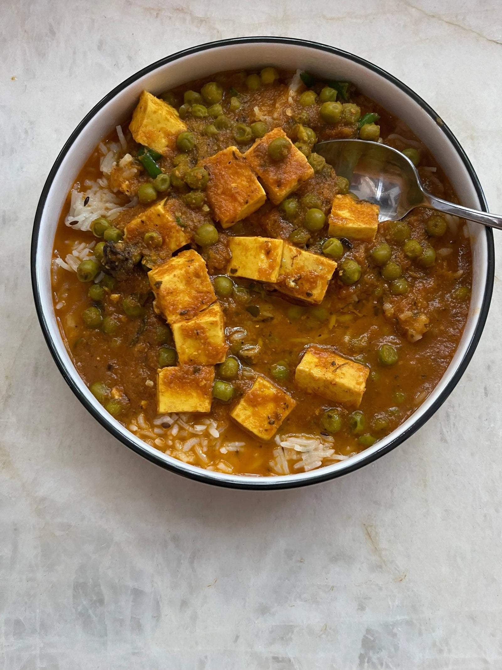 Punjabi Masala: Quick & Easy Mattar Paneer - Indian As Apple Pie