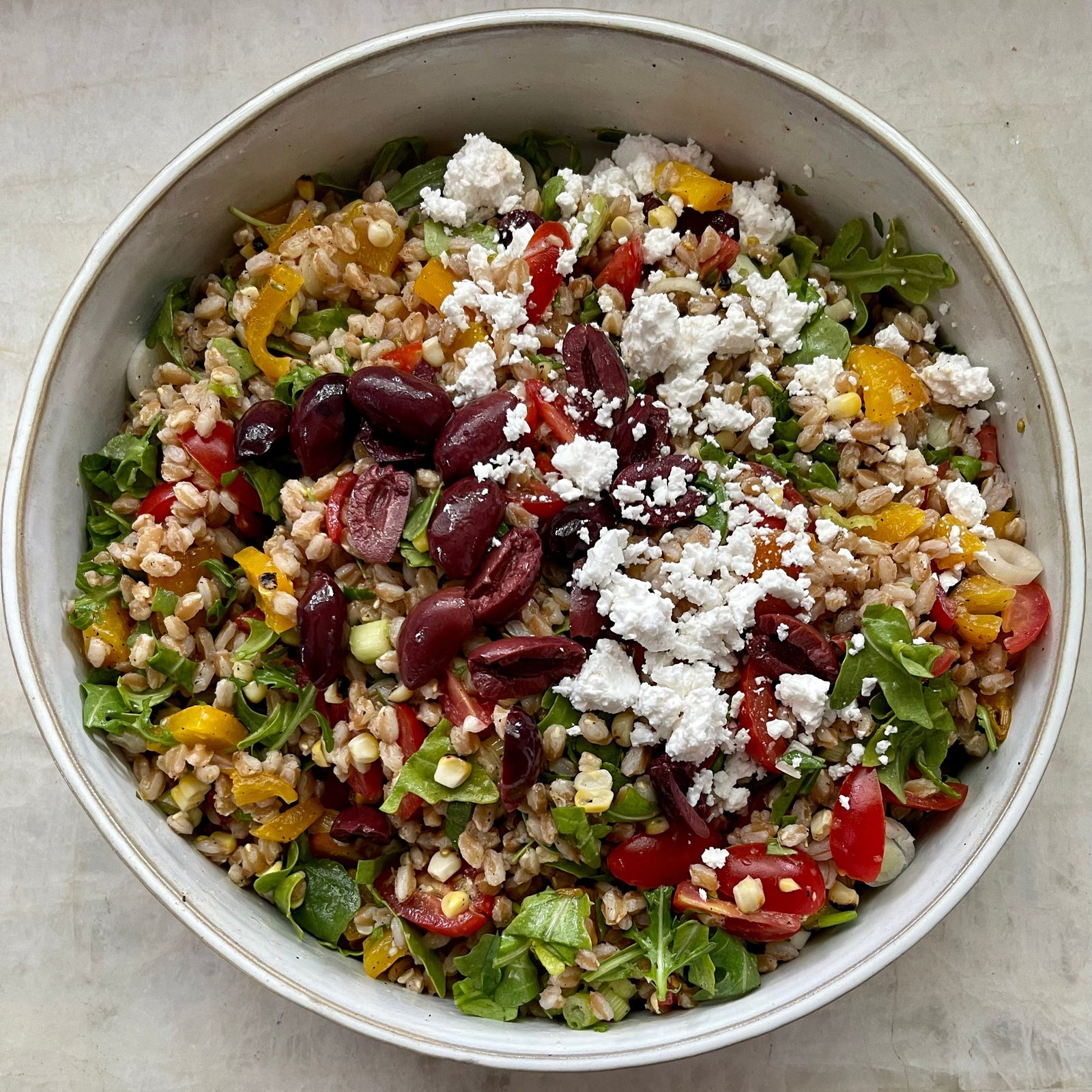 Stovetop: Warm Farro Salad with Citrus Dressing