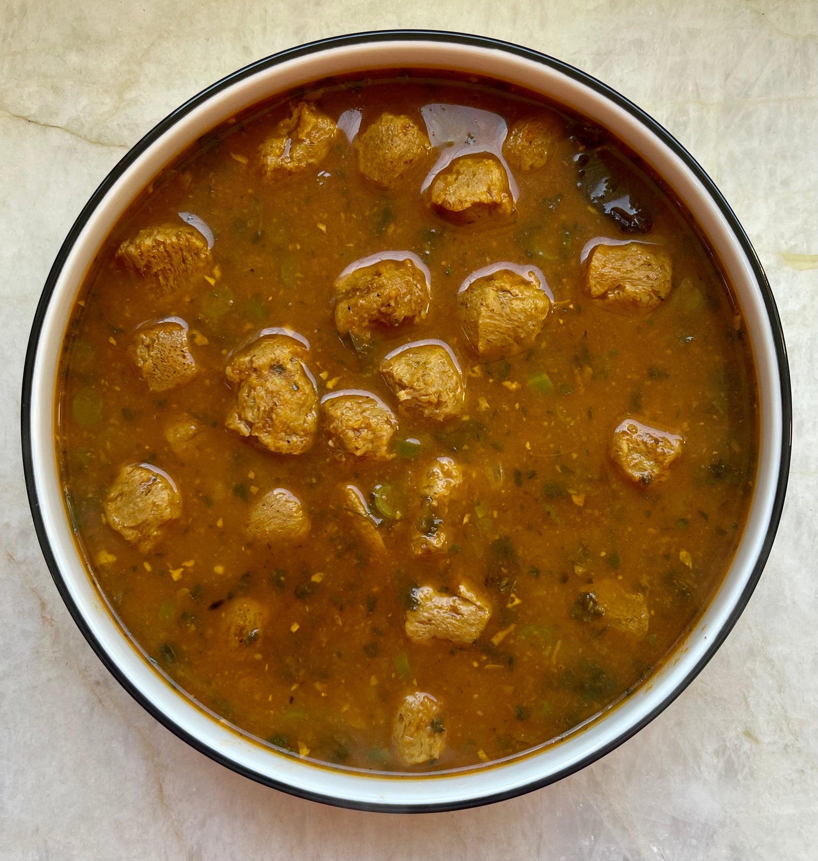 Stovetop: Soya Nuggets with Our Punjabi Masala