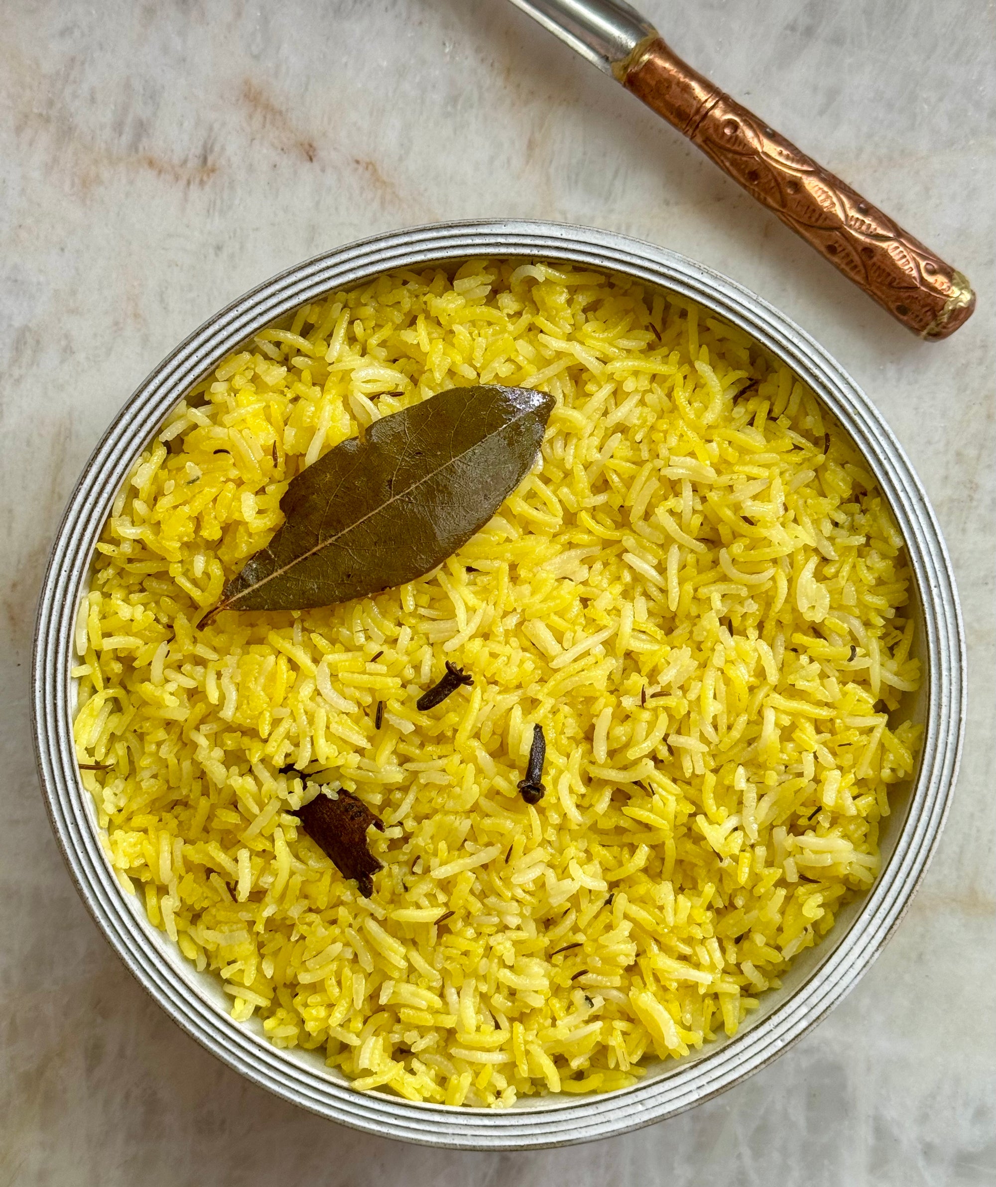 Stovetop: Basic Indian Saffron Rice