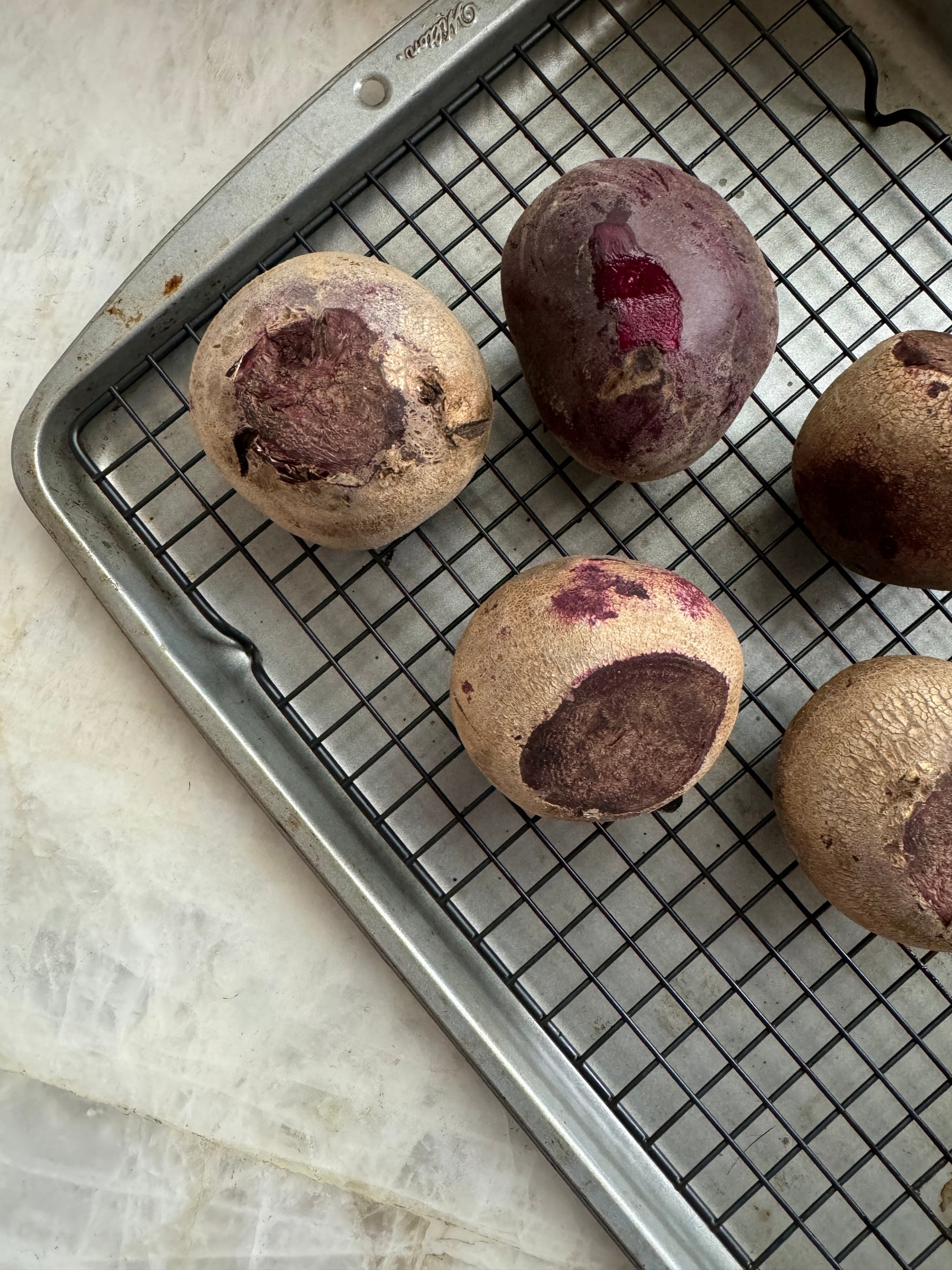 Oven: Baked Beets with a Mediterranean Dressing