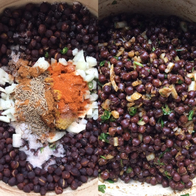 Stovetop: Kala Chana with Punjabi Masala Indian As Apple Pie