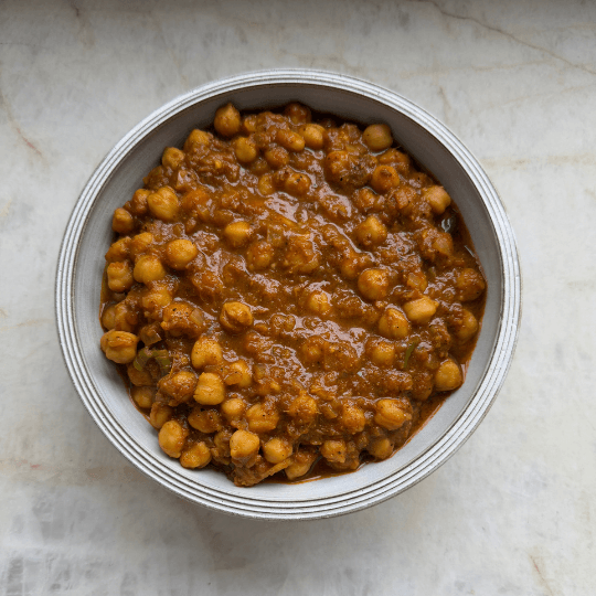 Stovetop: Dump and Go Chana Masala, Curried Chickpeas