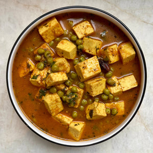 Bowl of mattar paneer